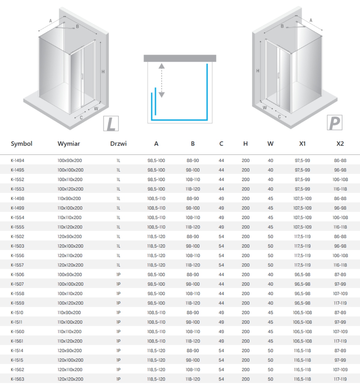 New Trendy new soleo kabina prysznicowa